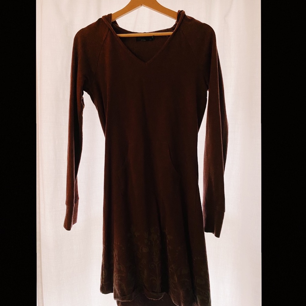 burgundy Prana sweater dress